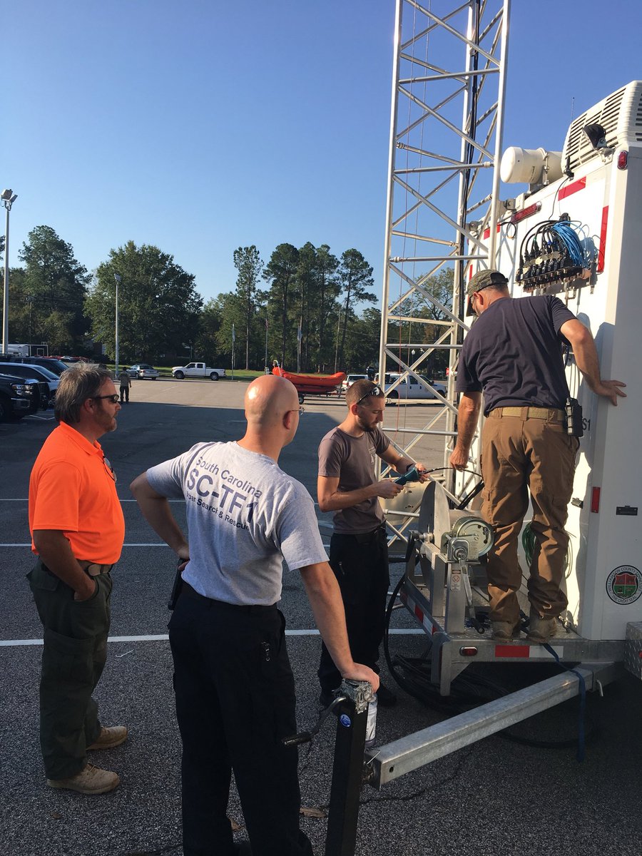 Our Communications Incident Support Teams successfully connected <a href="/FirstNetGov/">FirstNet Authority</a> to local public safety comms. This connection provides inter-operability with swift water rescue teams in SC. The team has been working with SC Task Force 1 (<a href="/SCStateFire/">SC State Fire</a>).   <a href="/TNAdvancedComms/">Tennessee Advanced Communications Network (TACN)</a> <a href="/T_E_M_A/">Sanjith</a>