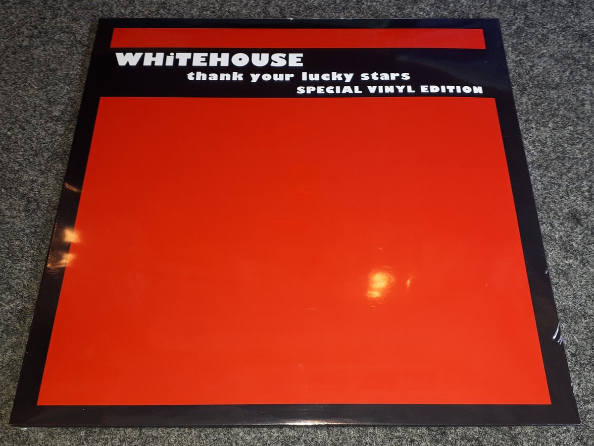 One for all you queasy listening fans. Released this week... #Whitehouse Thank Your Lucky Stars (Dirter Records 2018). The tracks were recorded by Steve Albini in Chicago between 1987 and 1989, but also included is the 1984 long version of My Cock's On Fire. So that's nice.