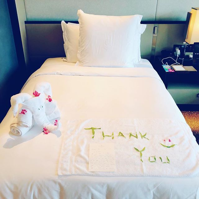 Winnie, a housekeeping staff from the newly opened @fourseasons Kuala Lumpur @fskualalumpur surprised me with this adorable towel elephant and an accompanying “resting man” in the other bed. All I did was leave a Thank-You note for keeping the room clean… ift.tt/2PUxkHf