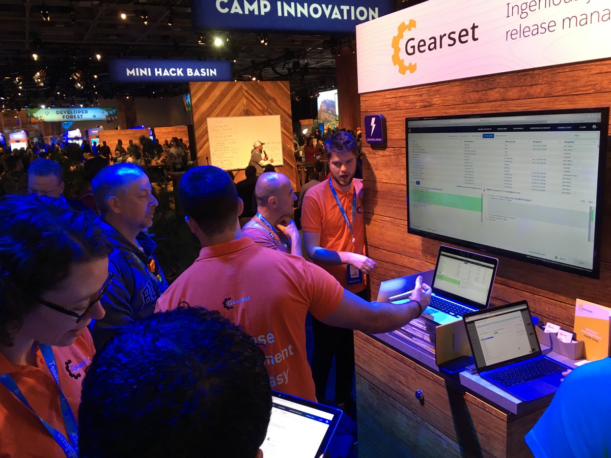 GearsetHQ's tweet photo. #DF18 is almost here! We can't wait to catch up with our amazing customers, show off our #DevOps tool to lots of new people &amp; soak up some of that incredible #SalesforceOhana. Come chat to us at booth no.3 in the #DeveloperForest https://t.co/ncZQVgmLQH https://t.co/6RVLDmrEZD