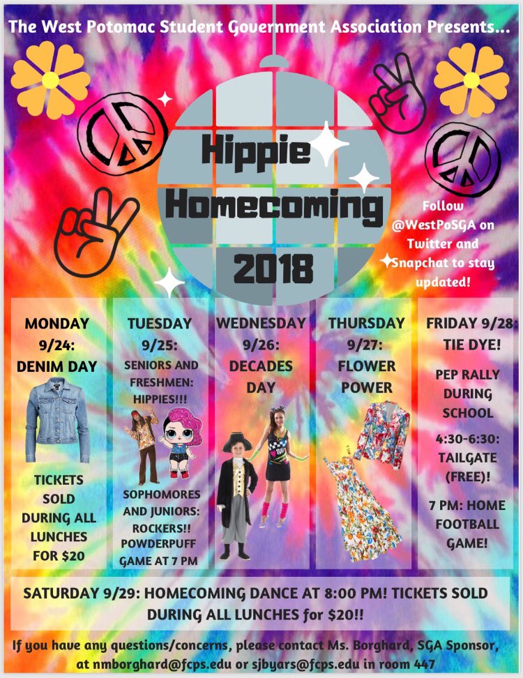West Potomac SGA (@westposga) on Twitter photo Guess what’s next week!!! HOMECOMING🤩💃💫✨Don’t forget to dress up for spirit days and earn points for your class <a href="/Wp_ClassCup/">West Po Class Cup</a>!! Guess what’s next week!!! HOMECOMING🤩💃💫✨Don’t forget to dress up for spirit days and earn points for your class <a href="/Wp_ClassCup/">West Po Class Cup</a>!!