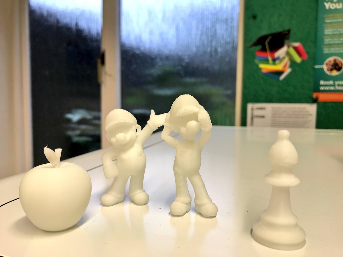 ReptonDesign's tweet image. We may have got a little carried away today...but huge thanks to Sixth Form pupil Ed A for his help in setting up the machines. @NewsFromNew Mario now has Luigi, an apple, and a bishop! #STEM #UPMini2