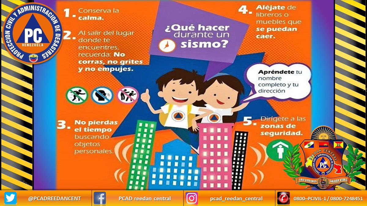 #Hoy | |  #Tips de Seguridad Para los más pequeños de la casa en caso de #Sismo. Recuerda que Para nosotros tu seguridad es primero  #Aragua #Venezuela #VenezuelaGarantíaDeDDHH #25Sep #COVID__19