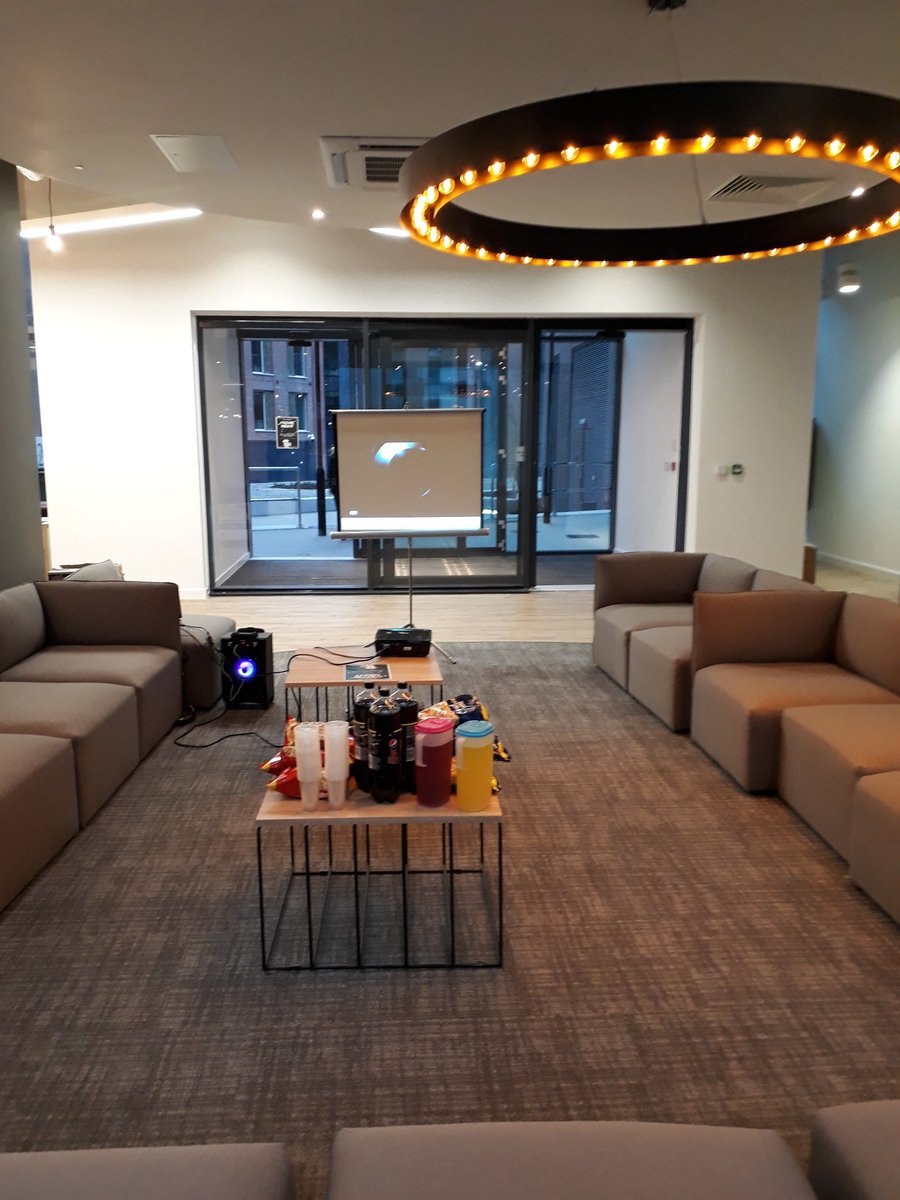 covuniaccomm's tweet photo. All set for movie night at Godiva Place tonight!🎬 #ResLifeCov https://t.co/Y6elmhidJX