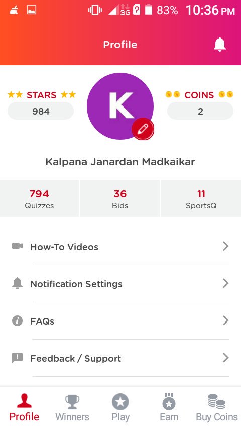 kalpana7867's tweet image. Answer 6) Here is my Screenshot👍👉🌟
#LuckyStarsApp 
#MyLuckyWish