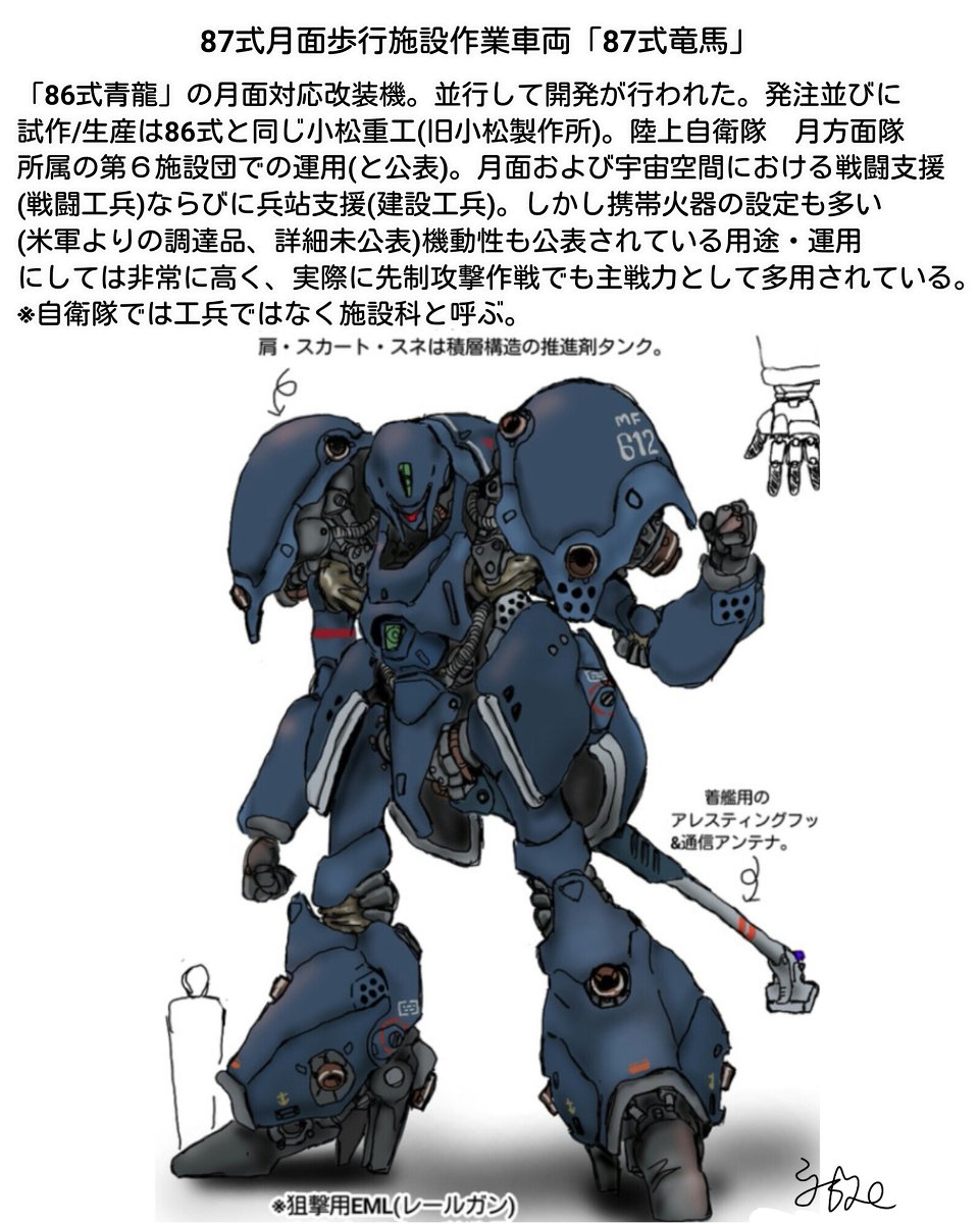 なんか過去作の補足です。 #オリジナル #ロボット #メカニック #メカ