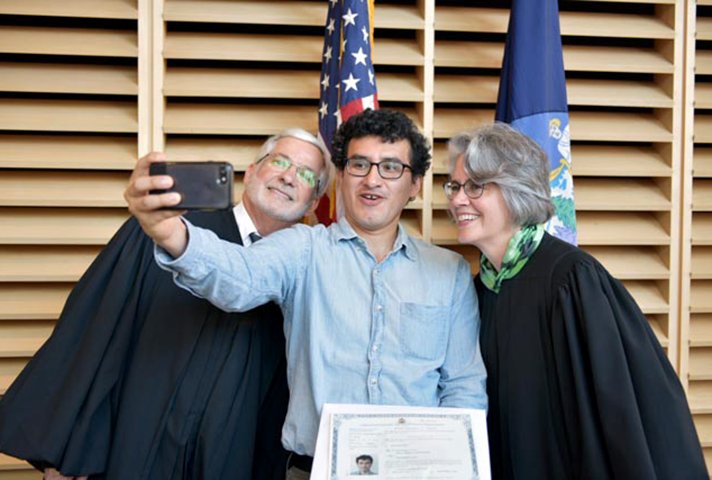 uscourts's tweet photo. Federal judges honor #ConstitutionDay2018 with their communities at celebrations from Maine to Guam with naturalization ceremonies and readings from the Constitution. https://t.co/7JkhAwvNNc https://t.co/mx37gpcZGa