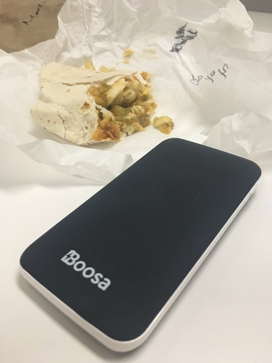 marciasullivan8's tweet photo. Powering up for a workday in Santa Fe with @Boosatech and a green chile breakfast burrito! https://t.co/dG6jx633HU