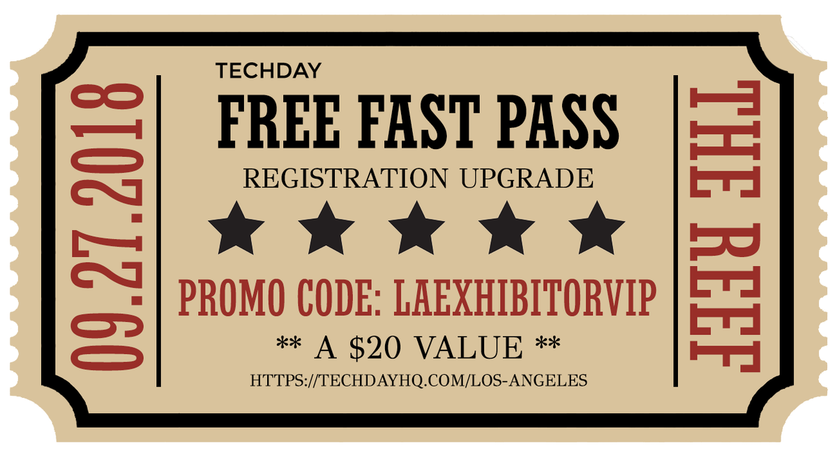 statfulhq's tweet photo. We are excited to announce that the Statful team will be exhibiting at @techdayhq LA next Thursday! Want your way in for FREE? We got you covered. Use promo code LAEXHIBITORVIP for a free ticket! Make sure to stop by our booth #820
#techday #takeontechday #statful https://t.co/B51iI3F0Az