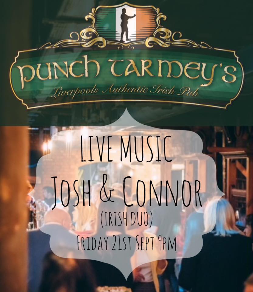 Tomorrow night - New Venue - Me and Conor Elliott will be playing at @PunchTarmeys at the Baltic Triangle!