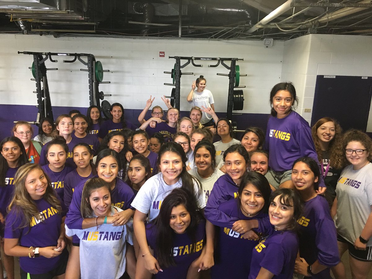 Lady Mustangs Soccer Team has doubled in numbers and thanks to the school board, booster club, Admin, Coach Birdwell & Coach Hoover for purchasing the extra racks so we all can lift! ⁦⁦@MFHSports⁩ ⁦⁦@MFBoosterClub⁩ #buildingaprogram#US