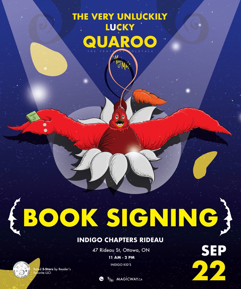pressalbion_'s tweet photo. This Weekend! @chaptersindigo @ottawacity @MichaelMKG #booksigning #kidslit #ottawa #uslit #magicway #art #chapters #chaptersindigo #childrensbooks #auhtor #illustrator #writersguild https://t.co/I5qN82cMvO