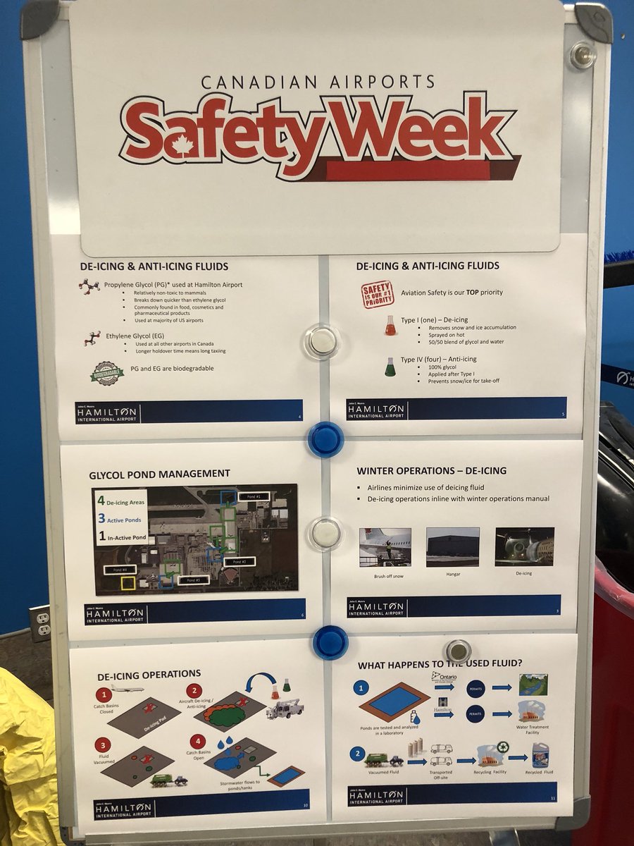 flyyhm's tweet photo. Day 4 of #CASW2018 is all about Hazard Reporting and Environmental Safety, this included spill training, some treats and a presentation all about de-icing @flyyhm ๐จโ๏ธ #HamOnt #SafetyWeek https://t.co/6PTbaCUGMO