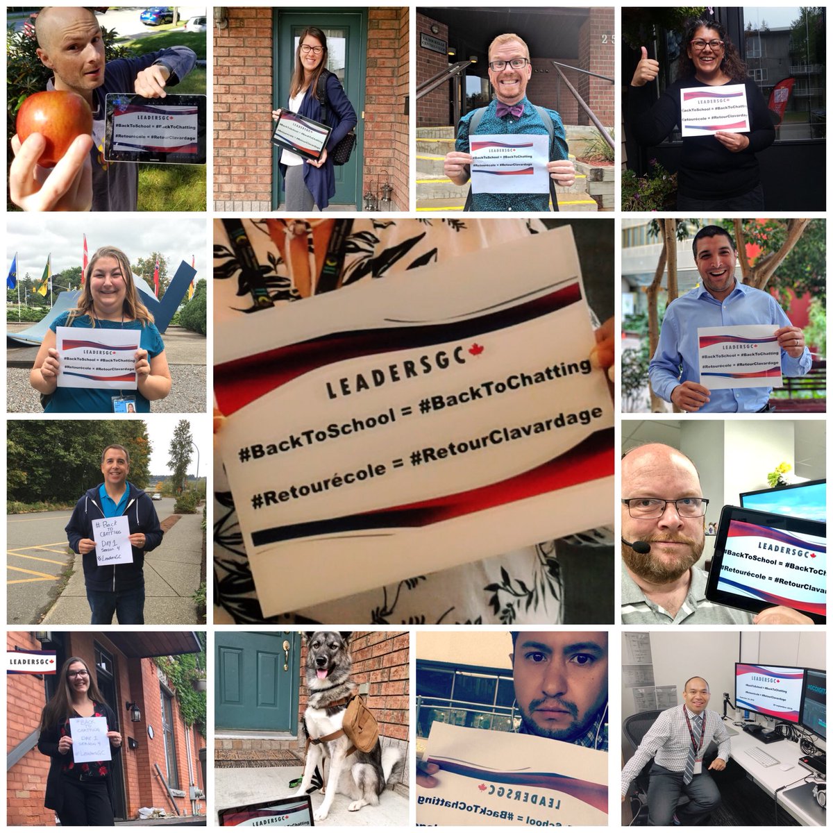 LeadersGC's tweet photo. It's #BacktoChatting Day! The #LeadersGC Collaborators are ready and excited for tonight's chat with special guests @vickieemilie @policyqi and @AndrewTreusch! https://t.co/BA0drHAY7o