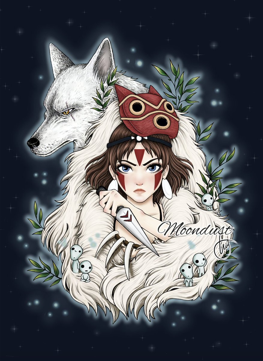 Moondust On Twitter Final Color Version Of Princess Mononoke Print Available In My Shop Online Free Shipping On Orders Over 25 Usd Https T Co P01sv8ke5x Apoyarartistas Conoceartistas Esdedibujo Dibujando Inprnt Art Ghibli Illustration