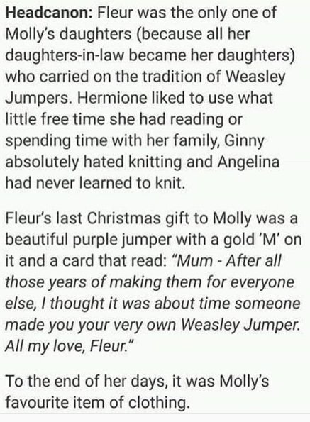 ginny weasley christmas sweater