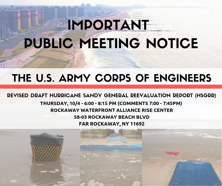 BelleHarborPOA's tweet image. Please share!  Details regarding the US ACOE Public Meeting on coastal protection for Rockaway!