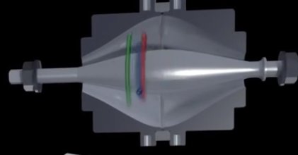 The orbitrap is the spindle-shaped component you see here.