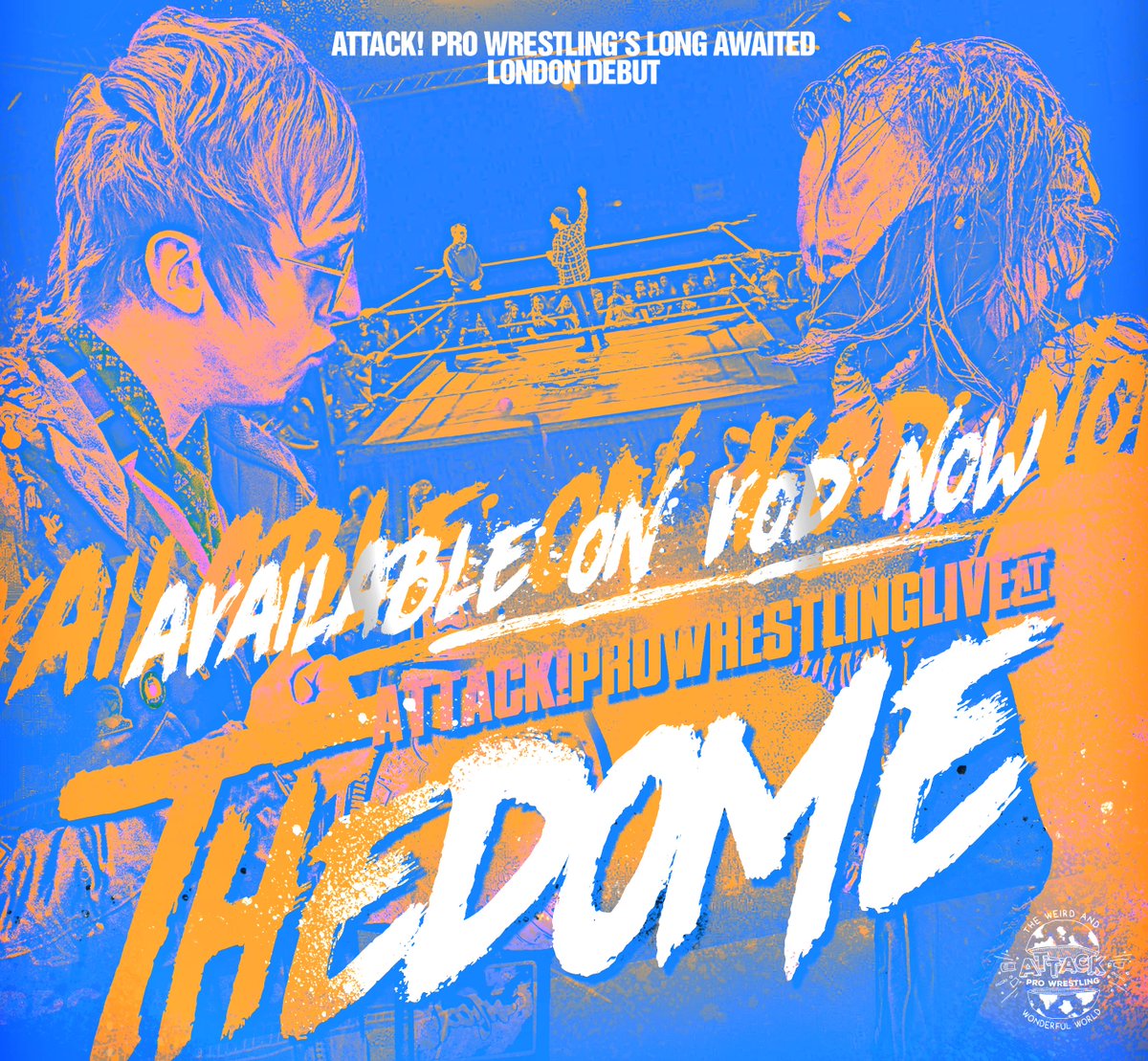 ATTACKWrestling's tweet photo. Relive last nights action 24 hours after it happened!

ATTACK! Live At The Dome now available on VOD

https://t.co/68j44d79Z6 https://t.co/gWQk79a6P1