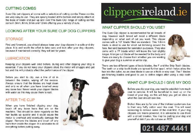 ClippersIrl's tweet image. We do have our dog clipper guide ready to for customers just let us know and we will send them out to you.

#doggo #customerguide

clippersireland.ie/clipping-guide…