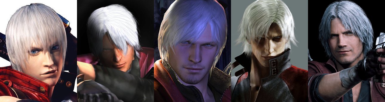 Evolution of Dante from Devil May Cry series 