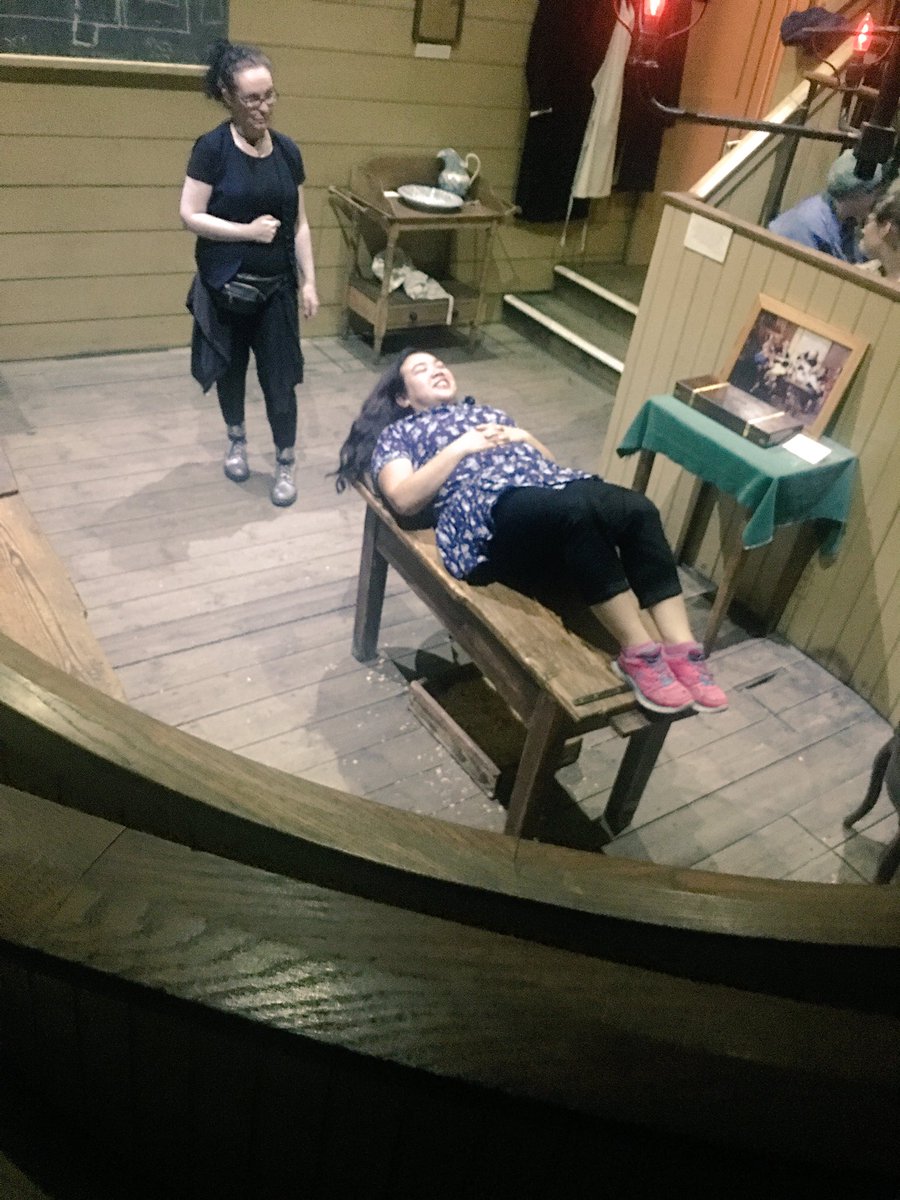 Here @ the After Hours Victorian Surgery Demonstration @OldOpTheatre comes with free glass of vino 🍷 #museumlates #nightout
