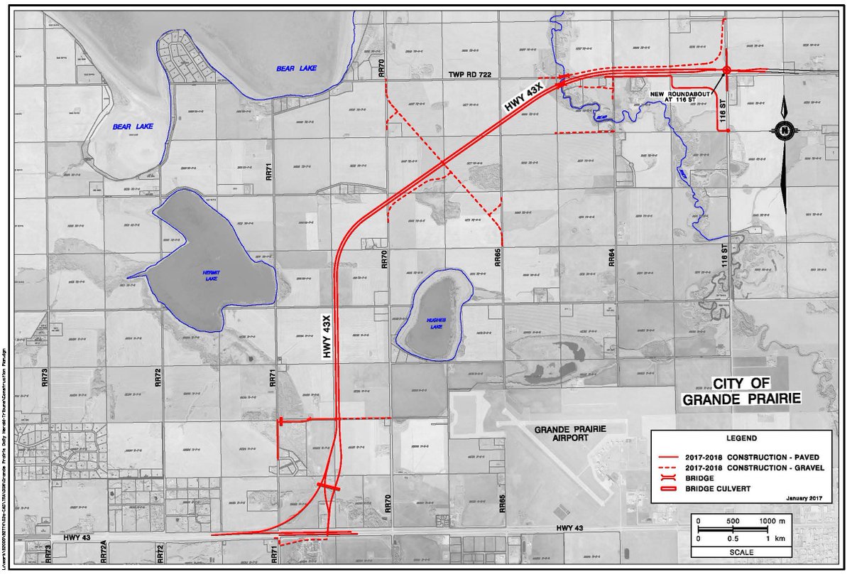 2dayFMNewsGP's tweet photo. Grande Prairie Highway 43X roundabout to open Friday https://t.co/iwLqnK68aL #gpab #countyofgp https://t.co/uMZeXkXZBf
