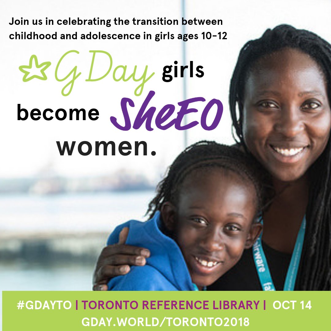 Coralus_World's tweet photo. Creator of #GDayTO, Madeleine Shaw, is the co-founder of #SheEOVenture @Lunapads and a Founding #SheEOActivator. @GDayforGirls celebrates the transition between childhood and adolescence in girls aged 10-12. Tickets for this event are on sale now: https://t.co/LWDs4XJ04C. https://t.co/fm10ejxP6n