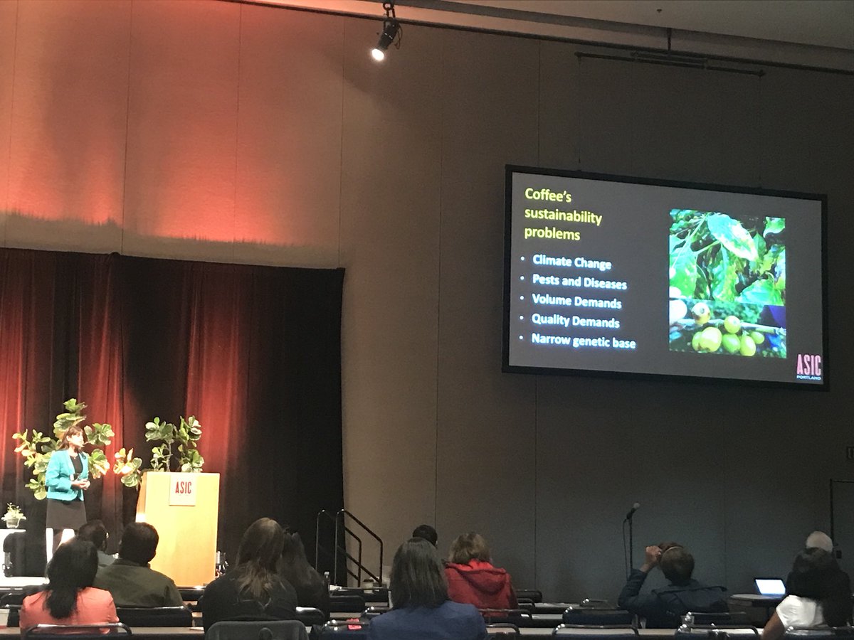 SolenePruvot's tweet image. The importance of the Conservation of the Coffee Resources well explained by @KrishnanSarada 
#ASICPortland #asic2018