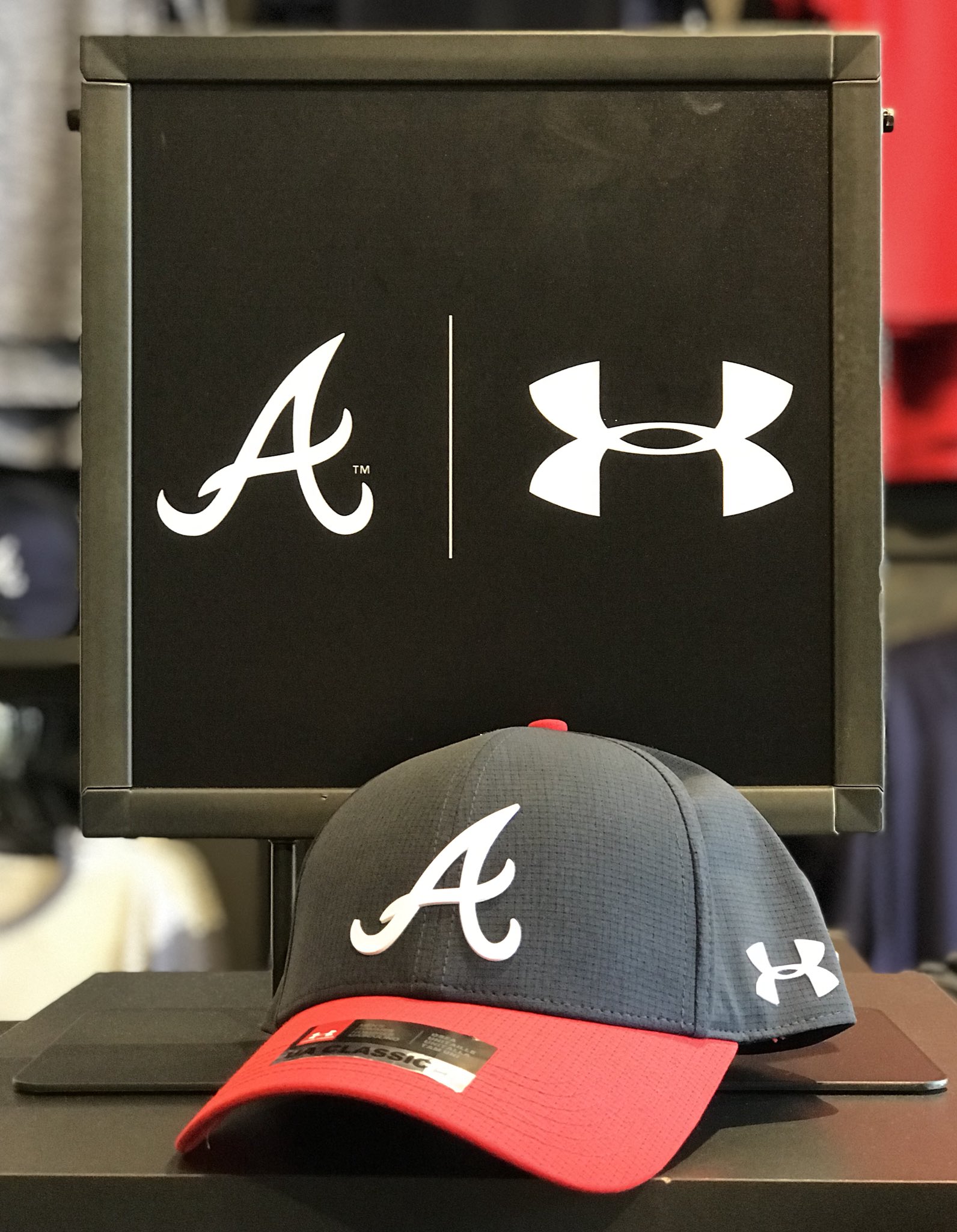braves under armour hat
