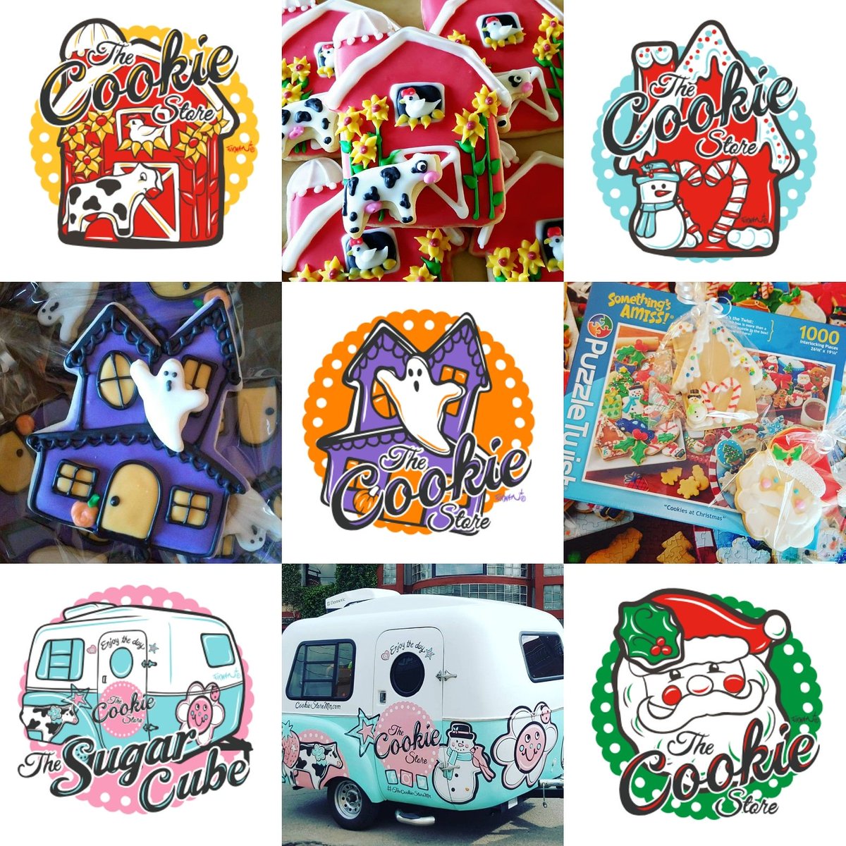 cookiestoremn's tweet photo. Thanks @adamturman for these fantastic designs!! I can't wait to put them on everything!!
#thecookiestoremn #thecookiestoreonwheels #cookiesatchristmaspuzzle #cookiestoremerch #adamturmandesigns #cutestcowever #artissweet https://t.co/4itrw8hOiR