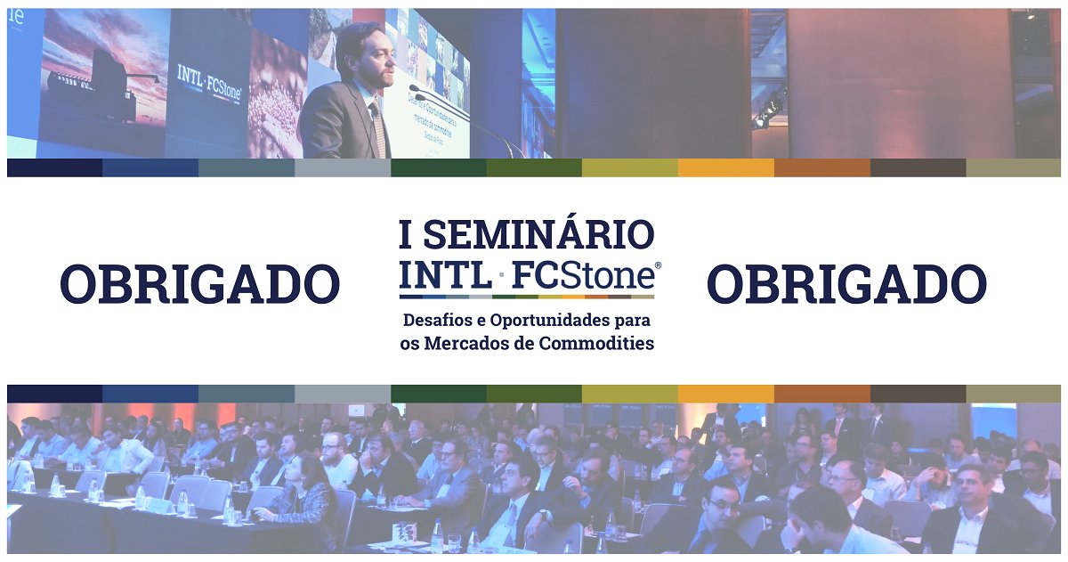 Agradecemos a todos que estiveram presentes no "1º Seminário @FCStoneBrasil: Desafios e Oportunidades para os Mercados de Commodities" que ocorreu nesta quarta-feira (19), em São Paulo. É nossa satisfação promover experiências inovadoras que contribuam com o #agronegócio.