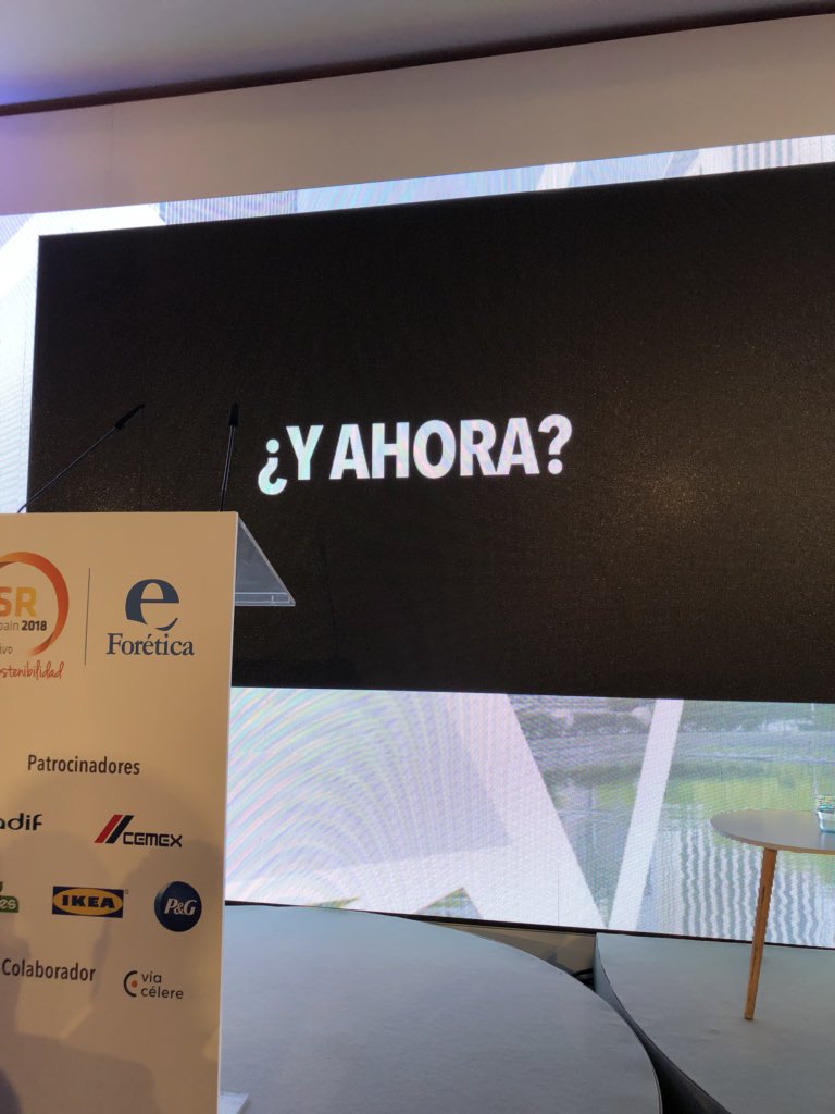 attitudefr_go's tweet photo. Día importante para la #sostenibilidad #RSE #RSC en #Espana con la nueva edición de #CSRSpain2018 de @foretica.Ha sido un placer conocer y compartir las principales tendencias en el ámbito internacional y los próximos retos en España.Un honor para @ILUNION ser parte del proyecto! https://t.co/snb7PPcIbq