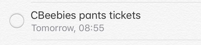 When you put a reminder in your phone & auto correct changes it 🤦‍♀️ @CBeebiesHQ #cbeebiespanto