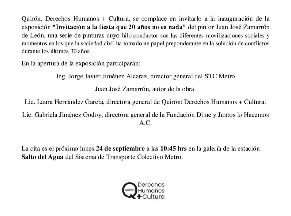 Quirón. DDHH + Cultura tweet media