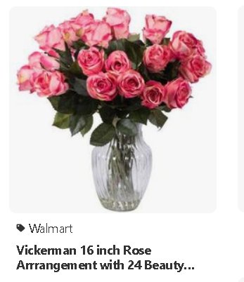 Beautiful 16' Rose Arrangement with 24 Artificial Pink Roses in Glass Vase.  pinterest.com/auntrosasmarke…   #artificialflowerarrangement  #beautifulflowers