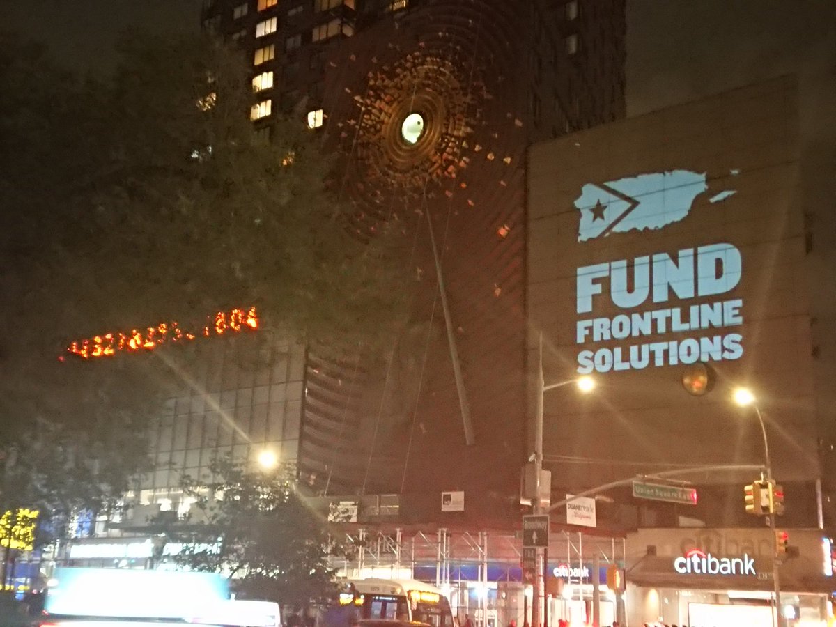 TaciturnSurfer's tweet photo. Tonight in Union Square #OurPowerPRnyc and @UPROSE demand a #JustRecoveryJustTransition and say #NotoDisasterCapitalism in Puerto Rico https://t.co/D5mJuWw3Pj