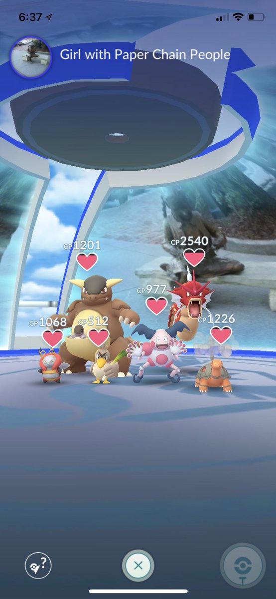 laurabosak's tweet image. What the hellos wrong with people? #pokemongo #themegym I can’t get closer than 5/6