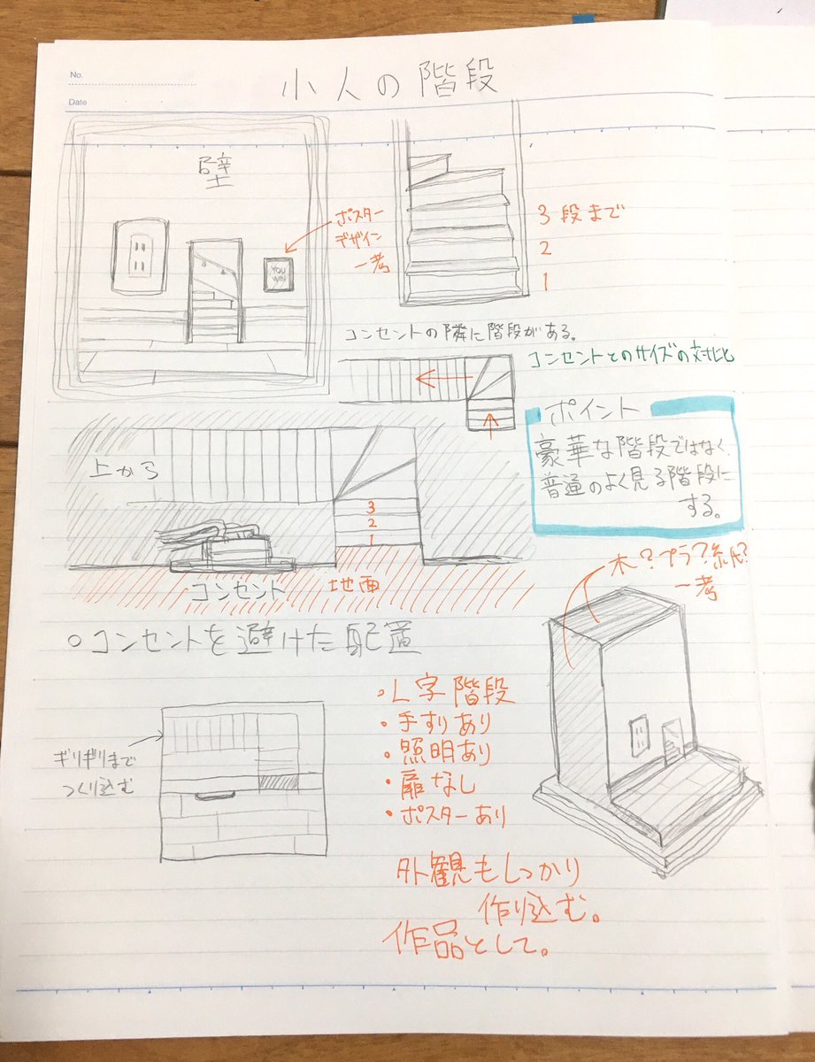 Mozu 11 28まで名古屋で個展 今作の設計図 中学 高校の頃は技術が足りずに結局設計図 通りに作れないことが多かったけど 作品数を重ねて最近ようやく設計図通りに作れるようになったので嬉しいです 今作は ほぼ理想通り所々理想超え という感じ