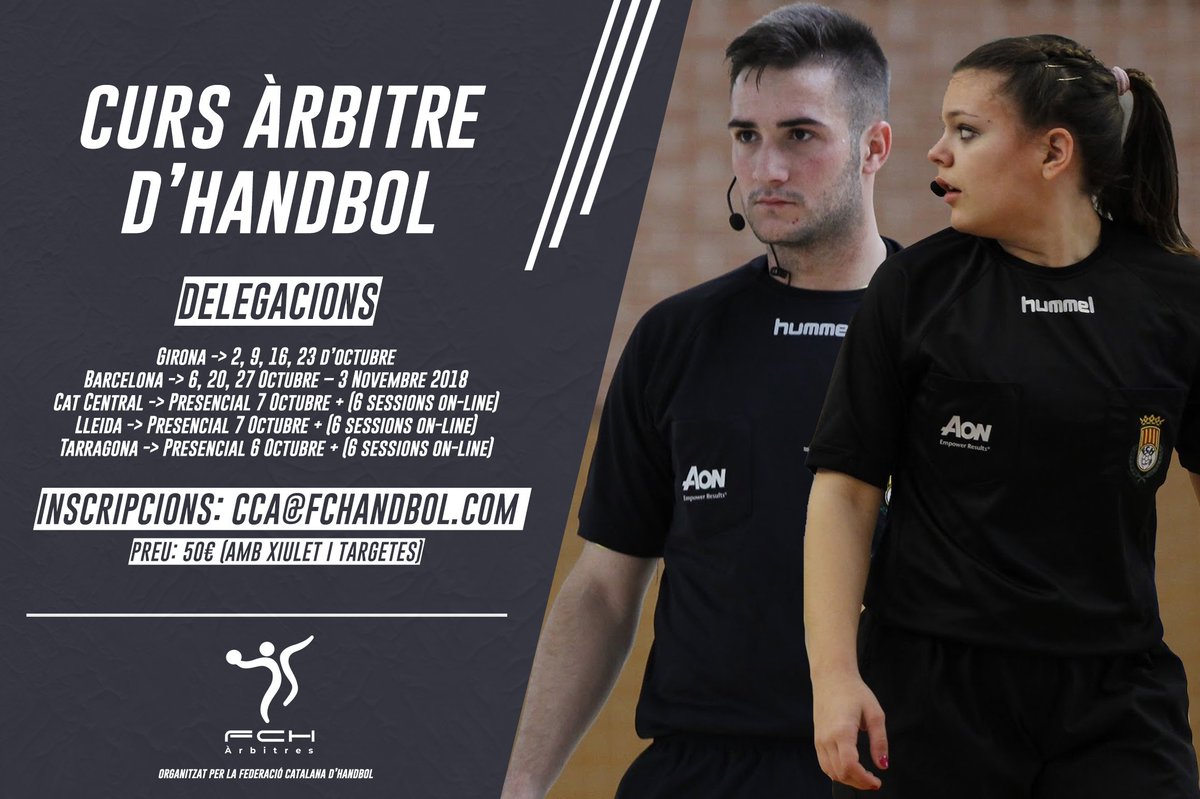 📝 NOUS CURSOS D'ÀRBITRE D'HANDBOL ❗

Tota la informació aquí  👉 goo.gl/6MjPrA