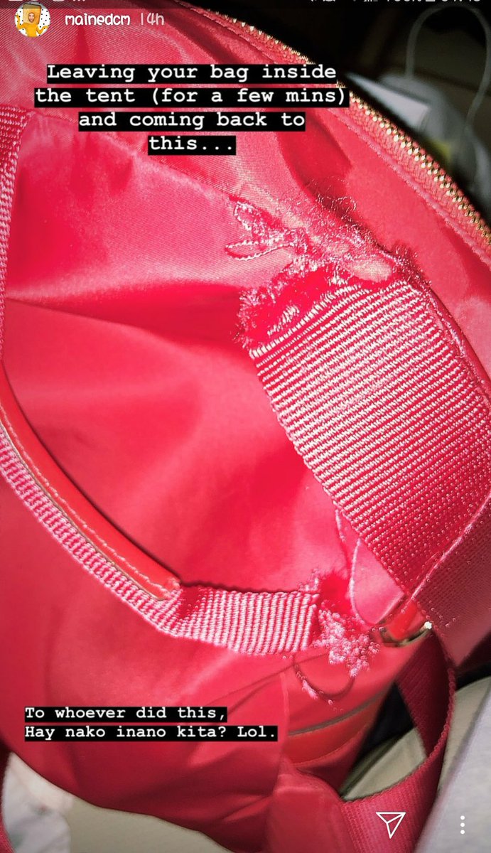 Just saw <a href="/mainedcm/">Maine Mendoza</a> igstory now coz i've been bc yesterday,lol sa gumawa nian, maging patas kayo lumaban.Wala naman gingwang masama yung tao sa inyo.Masiado na ata kaung kinkain ng insecurities nio pati taong nnnahimik gingwan nio ng masama #mainedcmMACLazada