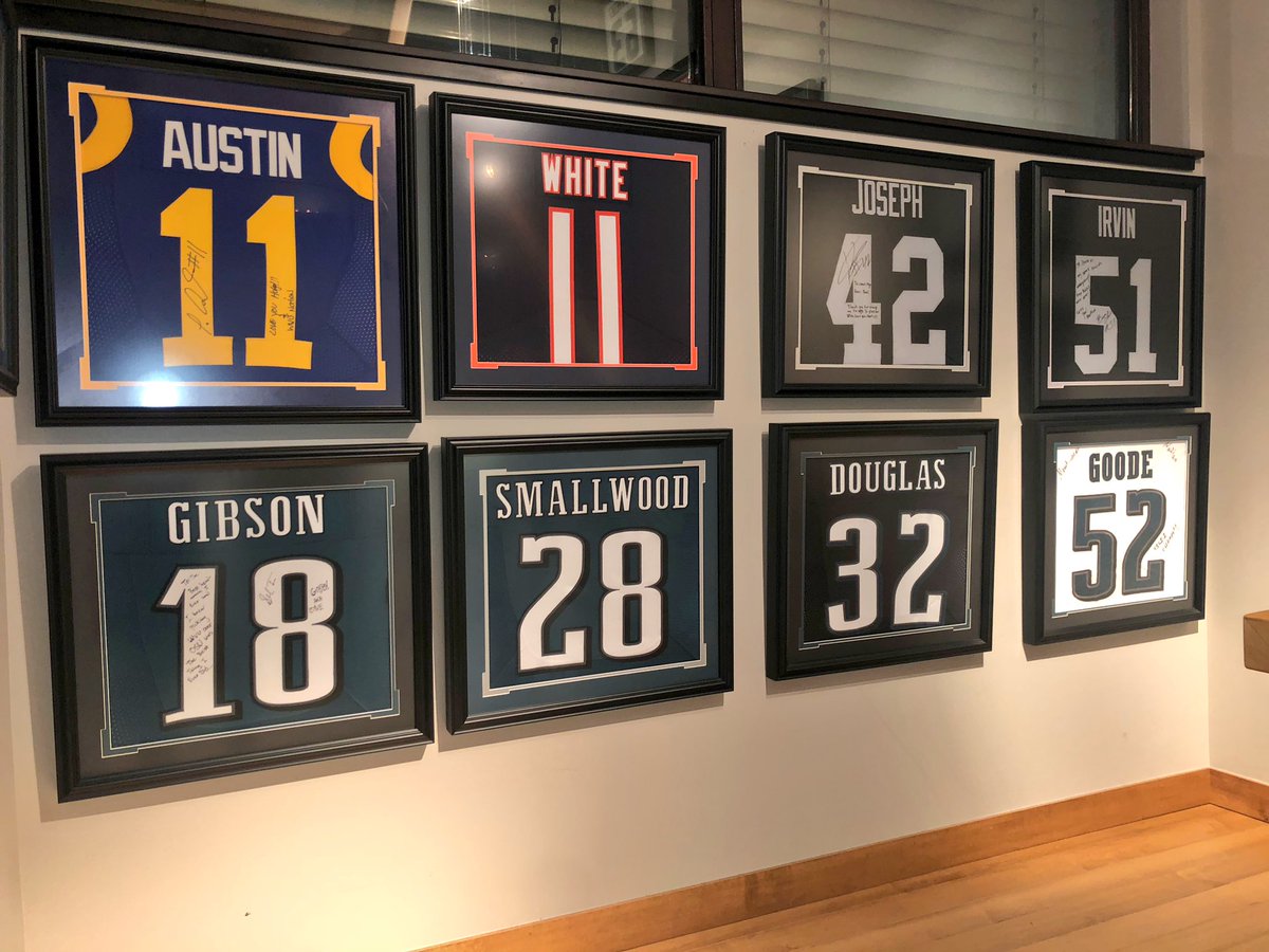 First wall is complete w/
Four First Rounders...
Four Super Bowl Champions...
#WVU #Letsgo