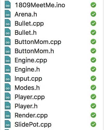 CT_DT's tweet image. #MeetMe_Game coming together. Optimised led strip handling and wrote bullet update function. R1D38 :) #100daysofcode #arduinogame #cpp
