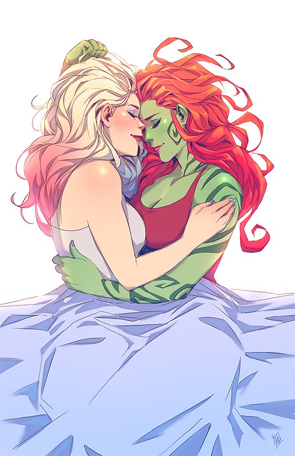 Needed some fluff today. #harleyquinn #poisonivy #harleyivy #art #drawing #...