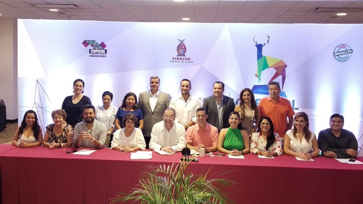 En reunión de <a href="/CopecolMx/">Copecol</a> en #Mazatlán #Sinaloa para la Asamblea Nacional de Legisladores Locales de #México 🇲🇽 <a href="/PoloDominguez/">POLO Domínguez</a> <a href="/QuirinoOC/">Quirino Ordaz Coppel.</a> <a href="/yulmarocha/">Yulma 🧡✨</a> <a href="/CongresoNayarit/">Congreso de Nayarit</a> <a href="/LegislaturasPRI/">Sría. Enlace con Legislaturas en las Entidades</a> <a href="/Congreso/">congreso</a>