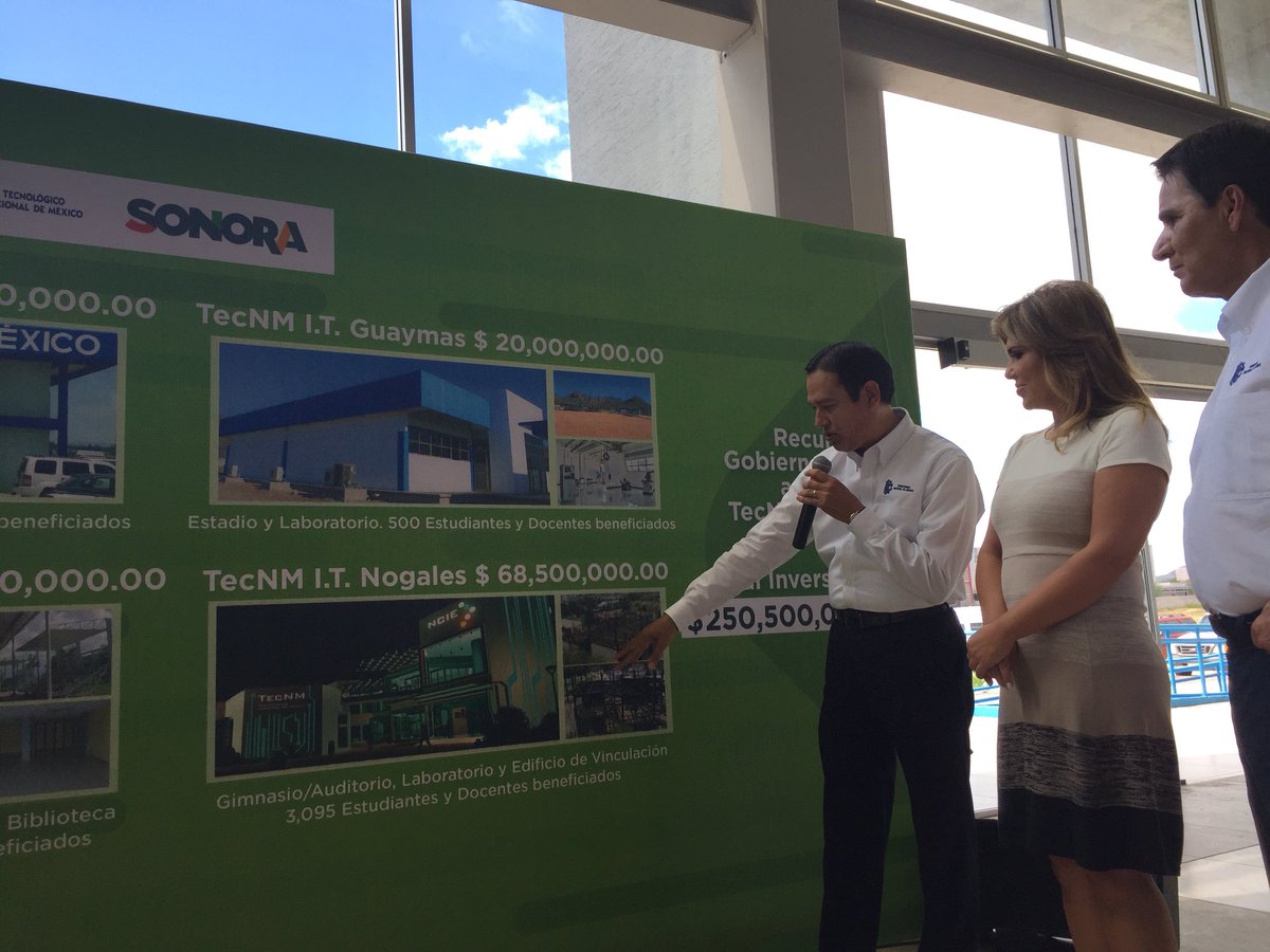 TecNMHermosillo's tweet photo. Inicia la ceremonia de inauguración del primer laboratorio de #CITISA perteneciente al @TecNMOficial y que se localiza en terrenos aledaños a #ITH
Bienvenida @claudiapavlovic y @MQuinteroq https://t.co/TWmZualAgF