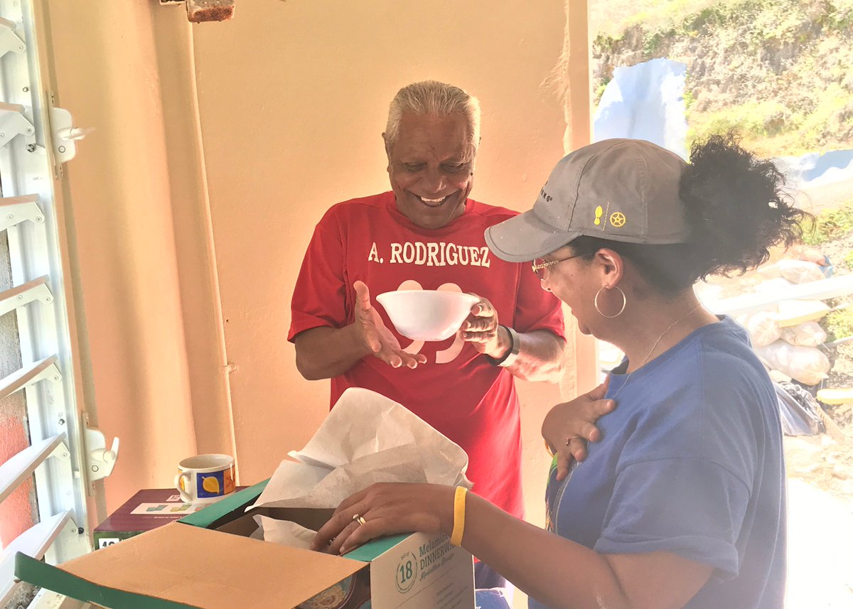 HRC on the ground in Puerto Rico in May 2018 to help rebuild after Hurricanes Irma and Maria.