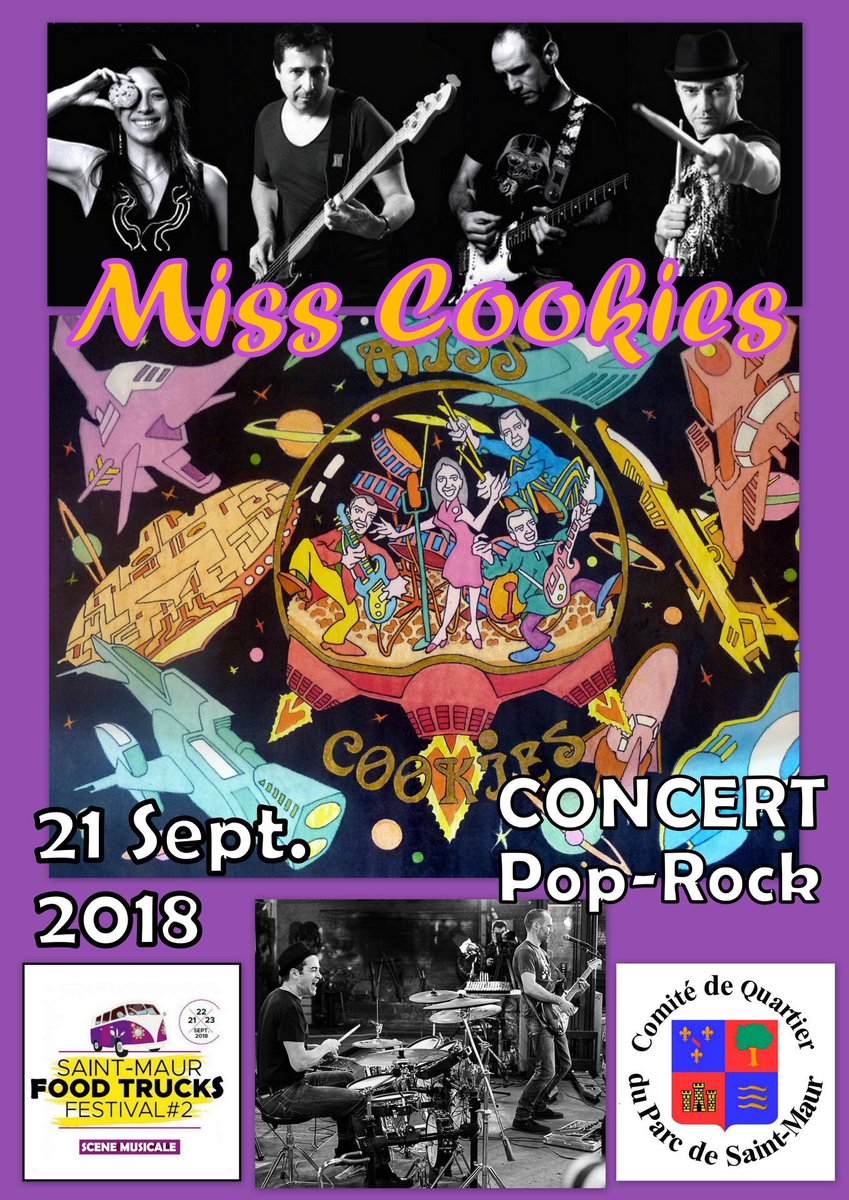 jccbofficial's tweet photo. Demain début du second #SaintMaurFoodtrucksFestival. Partenaire de l’événement et membre du Jury, demain 20h: concert des #MissCookies. Samedi 18h30 Remise des Prix du Jury Professionel "MAPA" du Meilleur Food Truck 2018. Avec @VilleSaintMaur et #StreetFoodEnMouvement Ouahou!!! https://t.co/ep8Gsh88ni