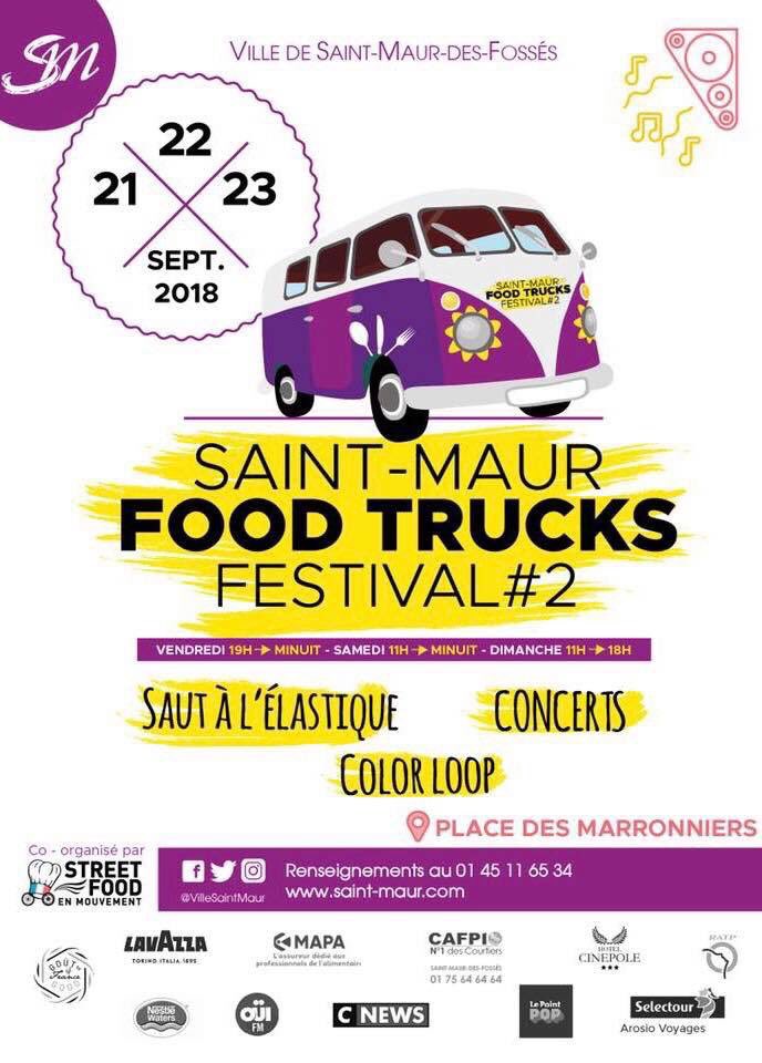 jccbofficial's tweet photo. Demain début du second #SaintMaurFoodtrucksFestival. Partenaire de l’événement et membre du Jury, demain 20h: concert des #MissCookies. Samedi 18h30 Remise des Prix du Jury Professionel "MAPA" du Meilleur Food Truck 2018. Avec @VilleSaintMaur et #StreetFoodEnMouvement Ouahou!!! https://t.co/ep8Gsh88ni