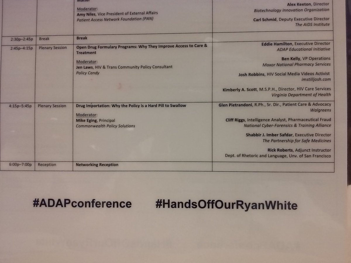 WandaBrendleMos's tweet photo. @adapadvocacy Extremely important panel re: #CounterfeitDrugs Far more prevalent than we can even imagine #ADAPConference https://t.co/lRJzJyBMIS